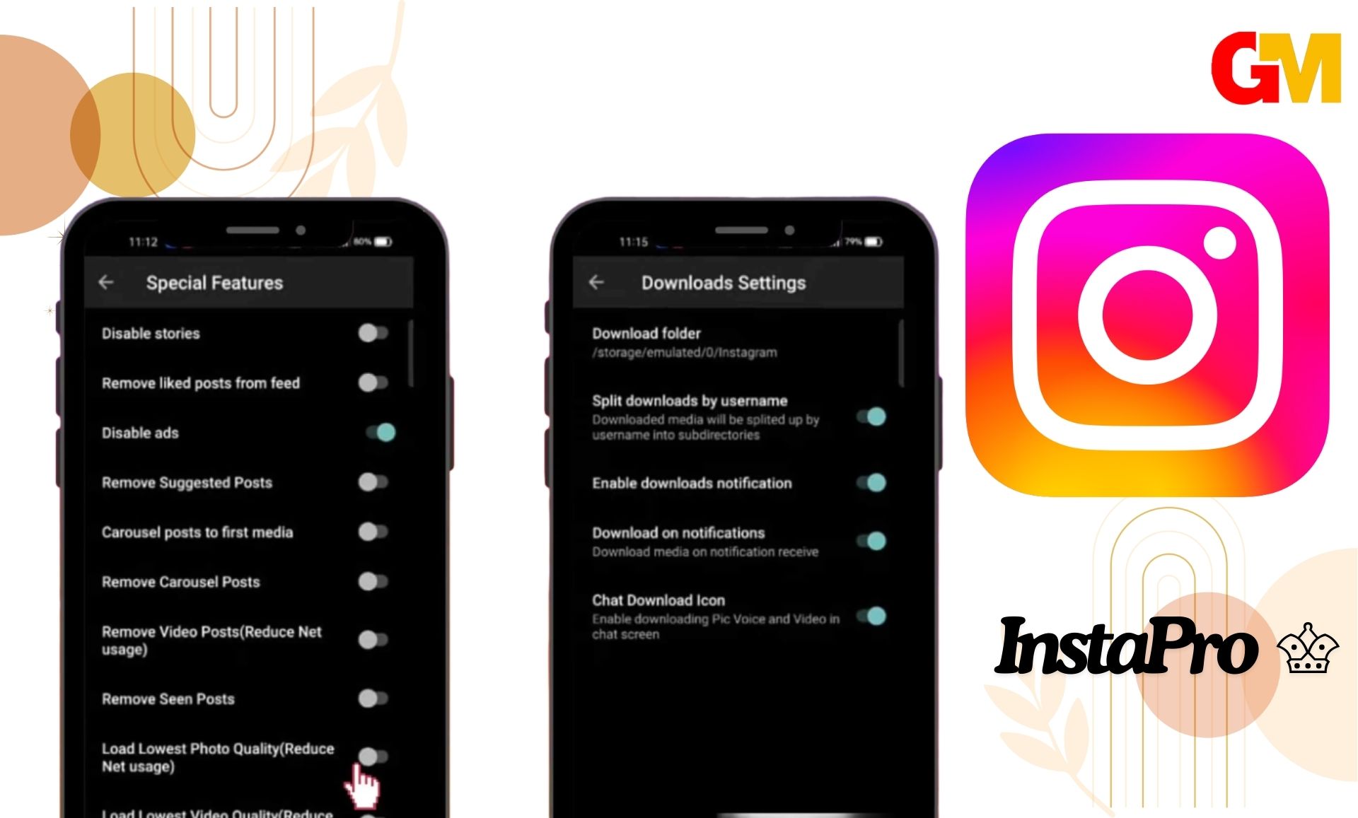 تحميل اكثر من انستقرام للاندرويد خفيف Insta Pro 2 ♕ مجانا من ميديا فاير