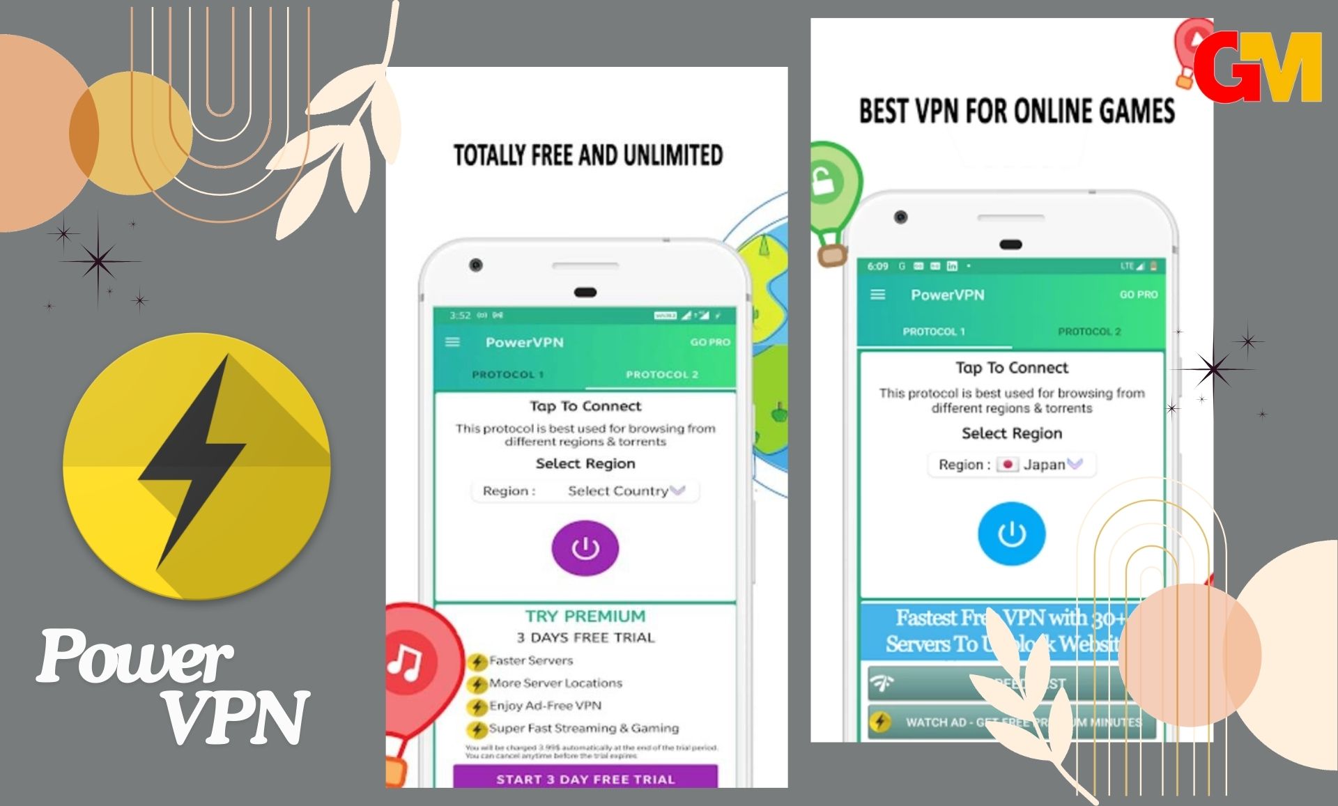 تحميل تطبيق Power VPN v2.1.1 مهكر APK اخر اصدار مجانا