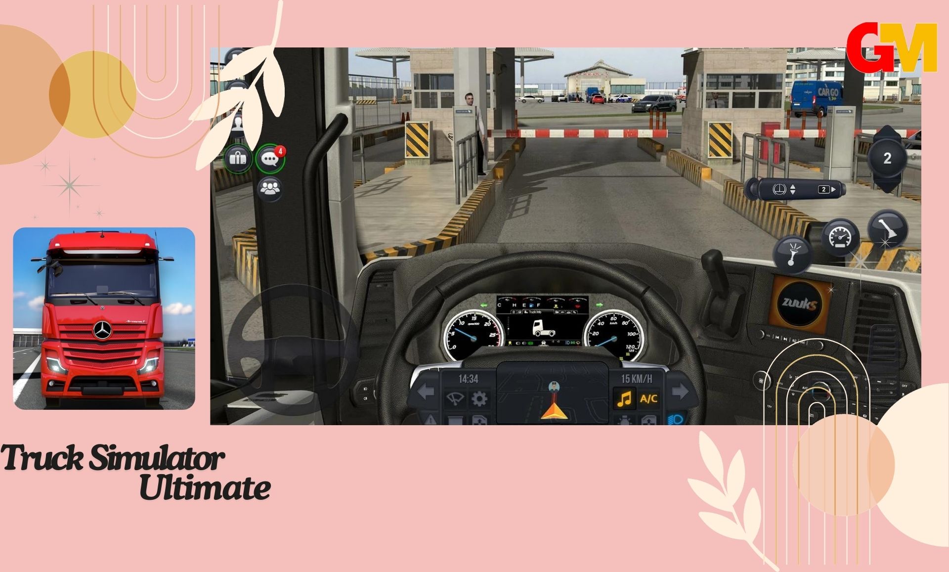 تحميل لعبه محاكي الشاحنات الدوليه العربيه مهكره truck simulator ultimate mod apk من ميديا فاير اخر اصدار مجانا