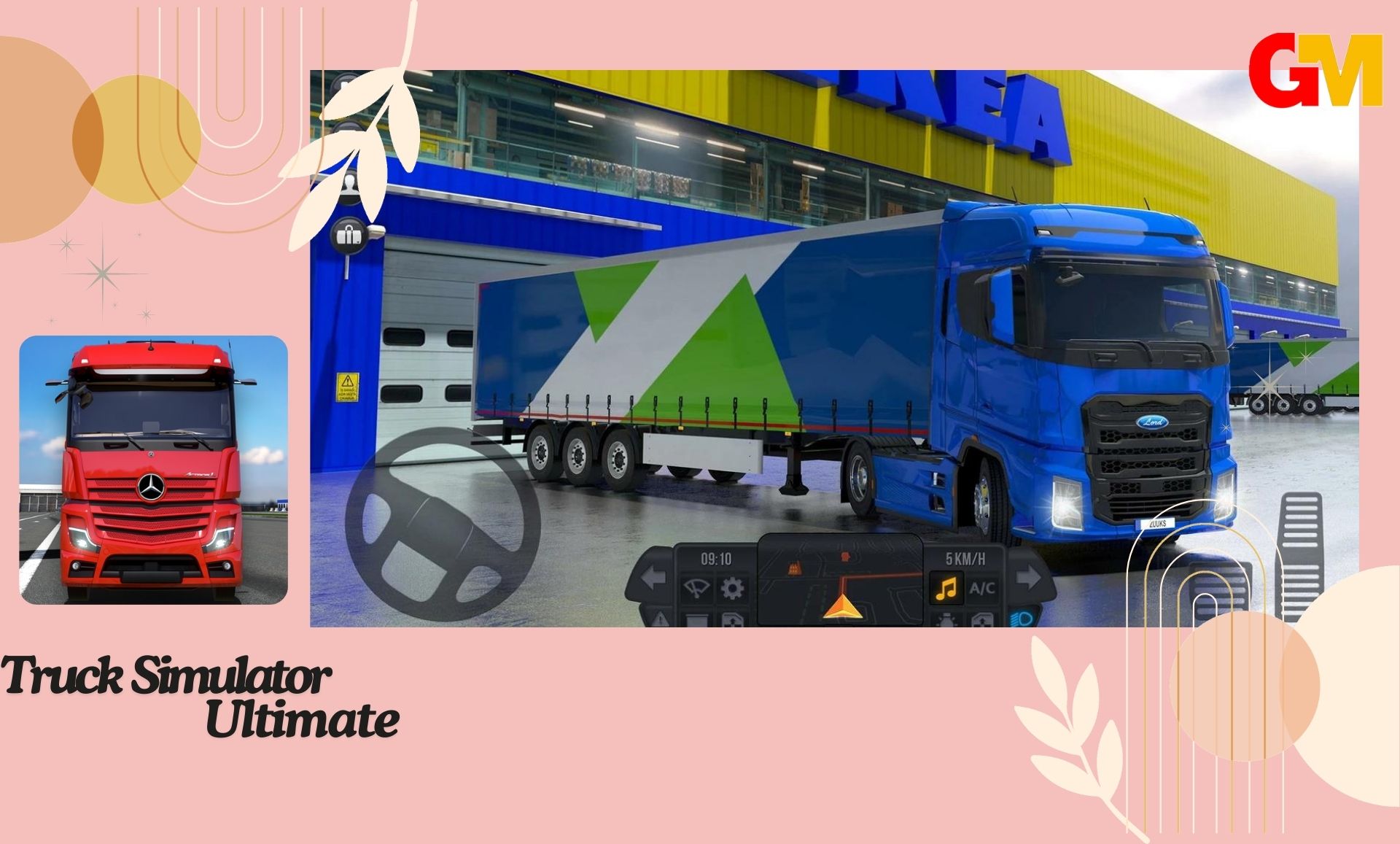 تحميل لعبه محاكي الشاحنات الدوليه العربيه مهكره truck simulator ultimate mod apk من ميديا فاير اخر اصدار مجانا