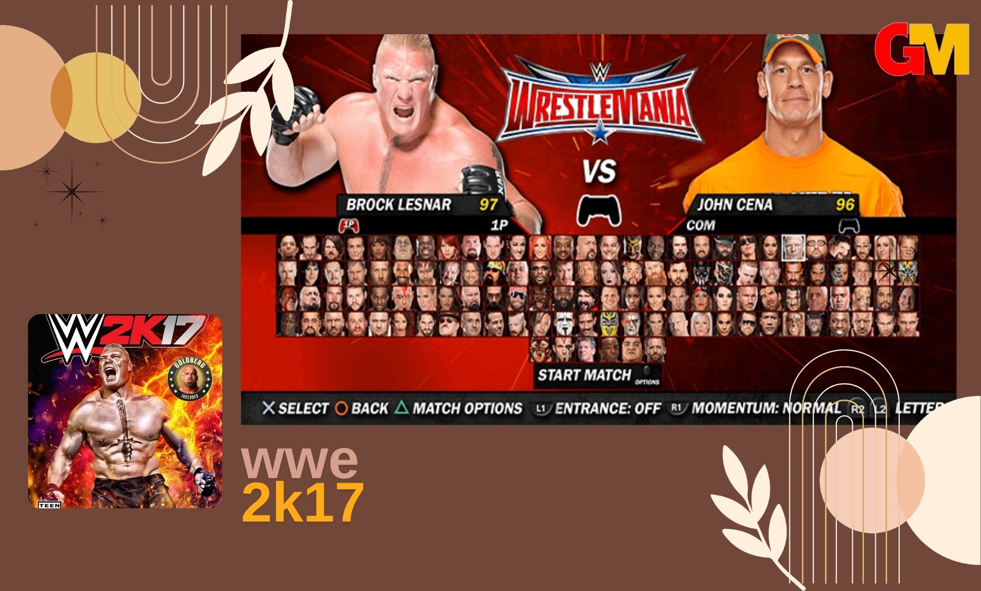 تحميل لعبة wwe 2k17 للاندرويد ppsspp من ميديا فاير