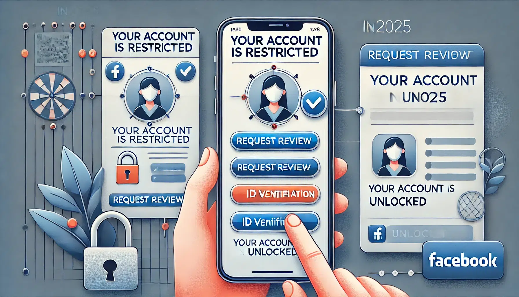 طريقة فك حظر حساب فيس بوك 2025 بكل سهولة