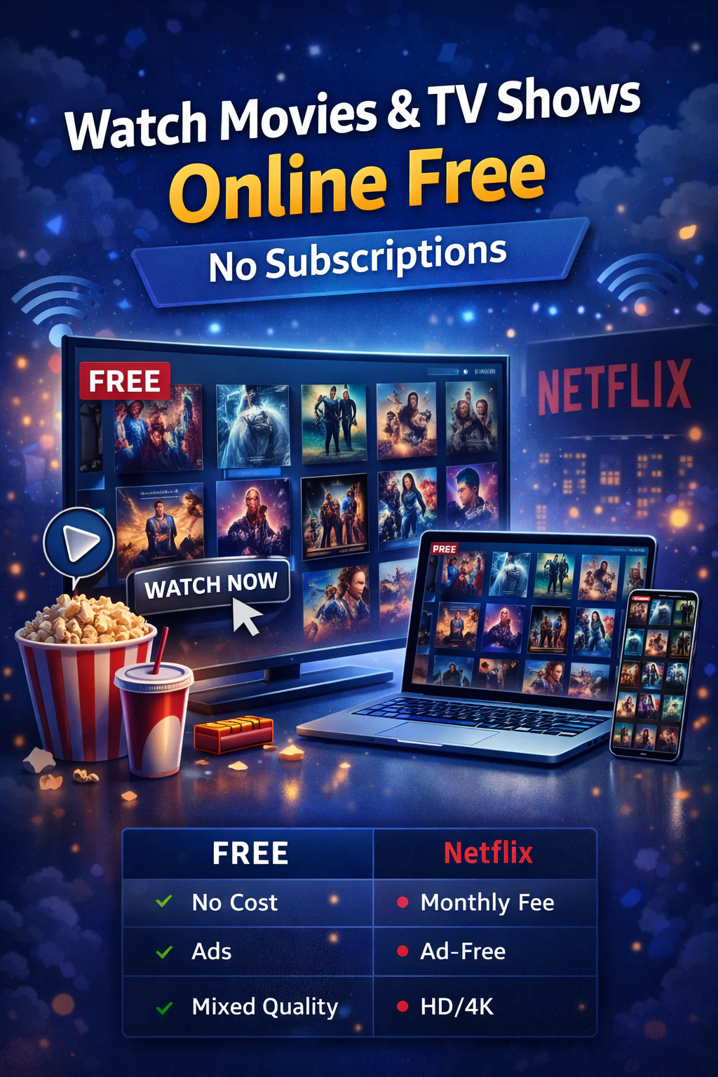 مشاهدة أفلام ومسلسلات أونلاين مجانًا بدون اشتراك