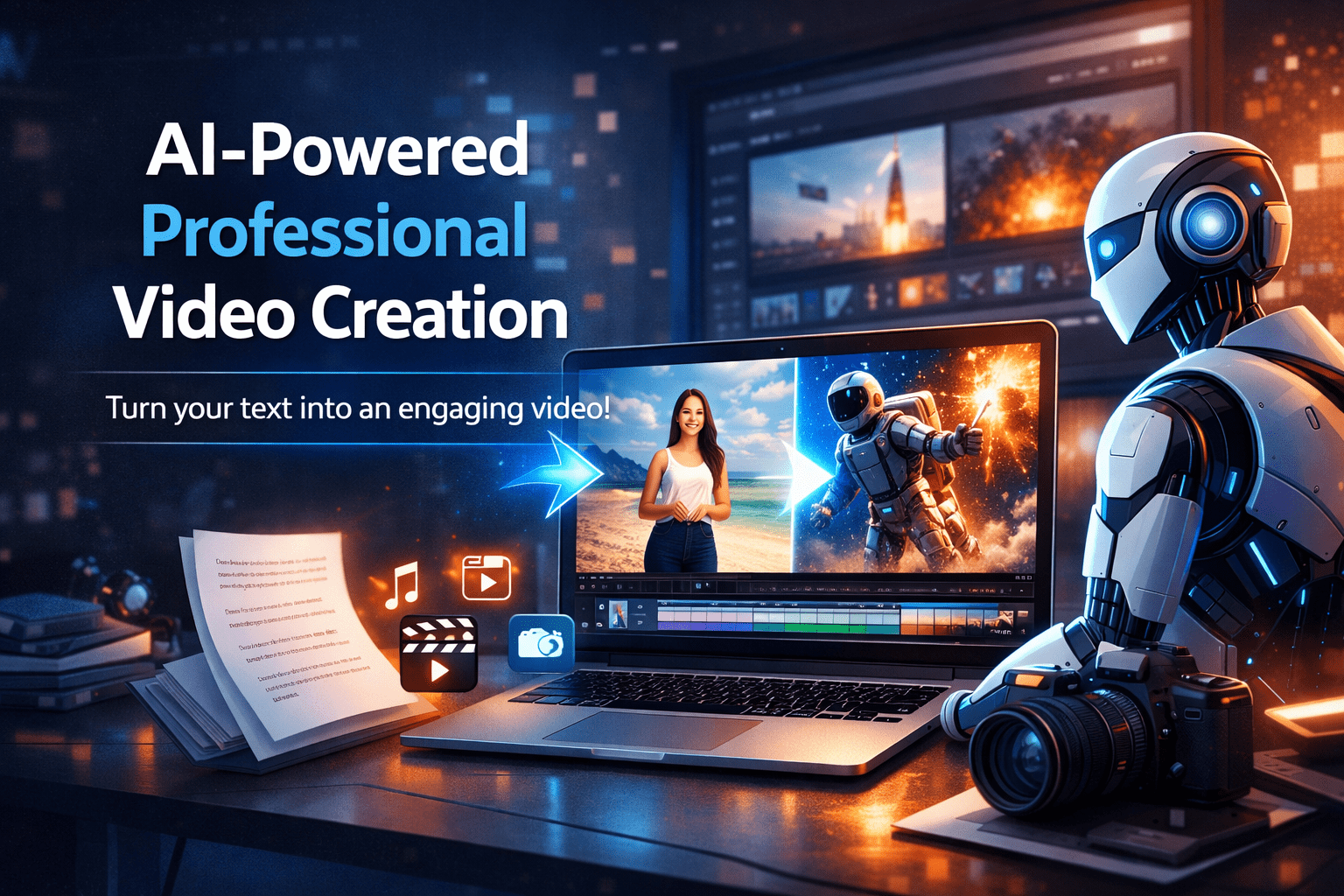 أفضل موقع لتصميم فيديو احترافي بالذكاء الاصطناعي