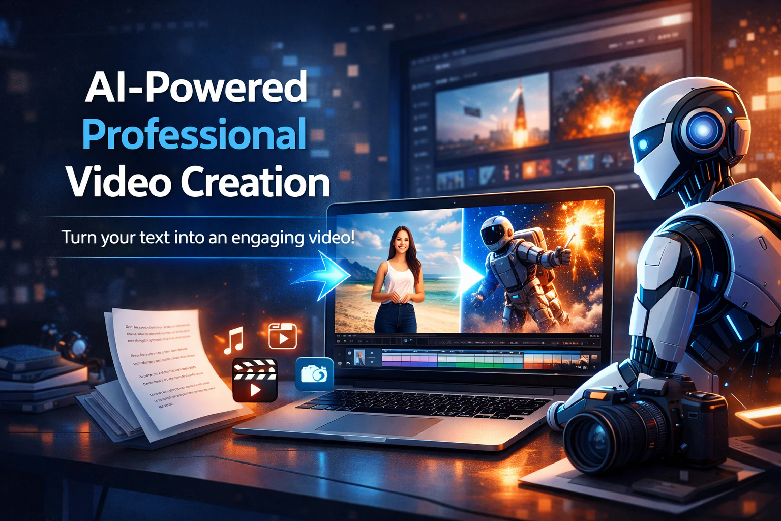 أفضل موقع لتصميم فيديو احترافي بالذكاء الاصطناعي