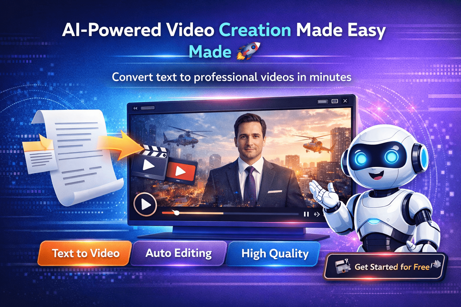 أفضل موقع لإنشاء فيديوهات بالذكاء الاصطناعي بسهولة